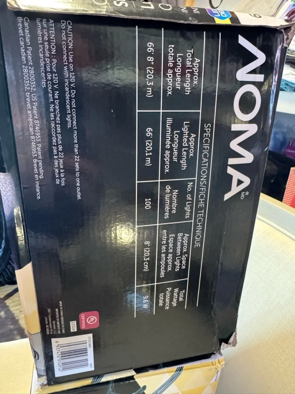 NEW Noma Warm White Quick-Clip C9 LED String Lights